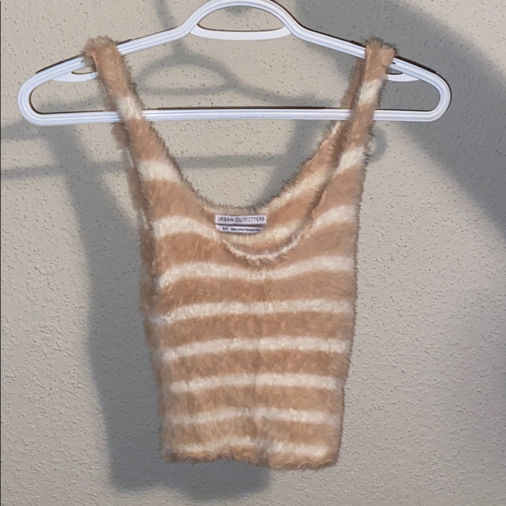 Urban outfitters fuzzy sweater tank